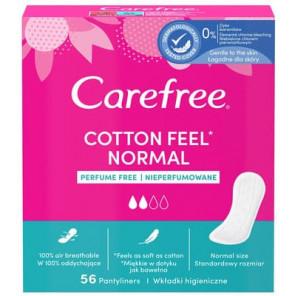Carefree Cotton Feel Normal, wkładki higieniczne, 56 szt. - zdjęcie produktu