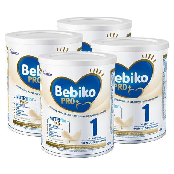 Bebiko PRO+ 1, proszek, mleko początkowe dla niemowląt od urodzenia, 700 g x 4 szt. Bebiko PRO+ 1, proszek, mleko początkowe dla niemowląt od urodzenia, 700 g x 4 szt. - zdjęcie produktu