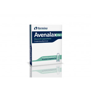 Avenalax, czopki glicerolowe, 2 g, 10 szt. - zdjęcie produktu