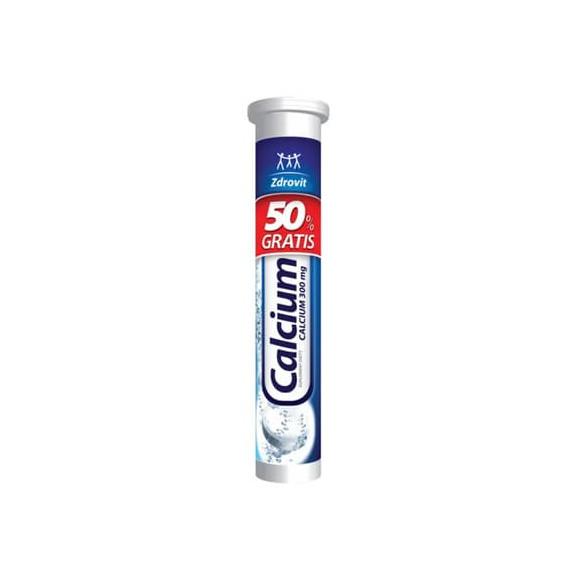 Zdrovit Calcium 300 mg, smak cytrynowy, tabletki musujące, 20 szt. - zdjęcie produktu