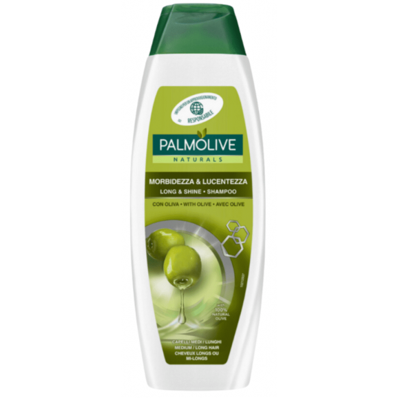 Palmolive Long & Shine, oliwkowy szampon do włosów długich, 350 ml - zdjęcie produktu