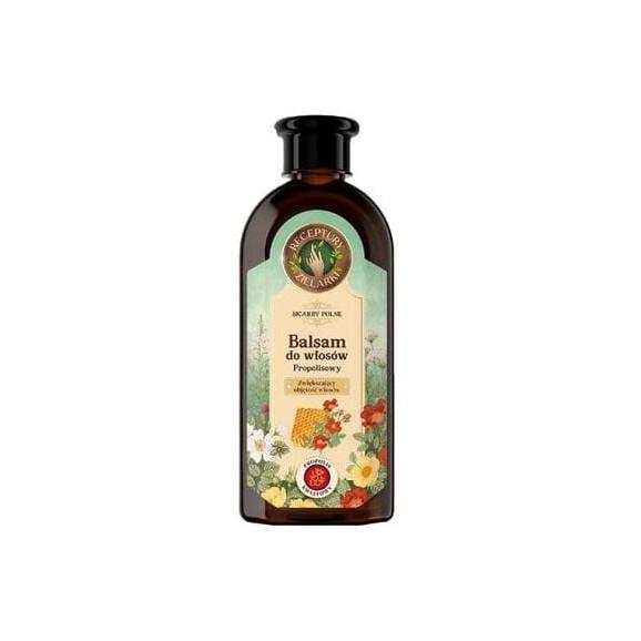Receptury Zielarki, propolisowy balsam do włosów zwiększający objętość, 350 ml - zdjęcie produktu