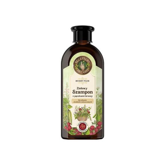 Receptury Zielarki, szampon z pączkami brzozy do włosów cienkich i zniszczonych, 350 ml - zdjęcie produktu
