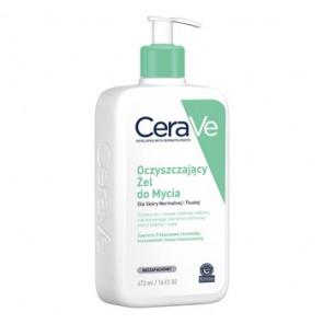 CeraVe, oczyszczający żel do mycia z ceramidami dla skóry normalnej i tłustej, 473 ml. - zdjęcie produktu