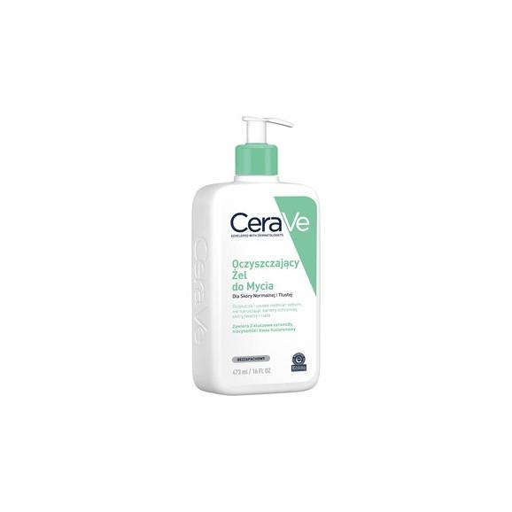 CeraVe, oczyszczający żel do mycia z ceramidami dla skóry normalnej i tłustej, 473 ml. - zdjęcie produktu