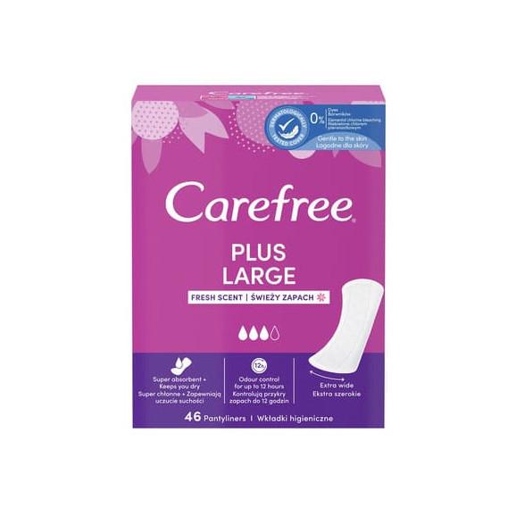 Carefree Plus Large Fresh, wkładki higieniczne, 46 szt. - zdjęcie produktu