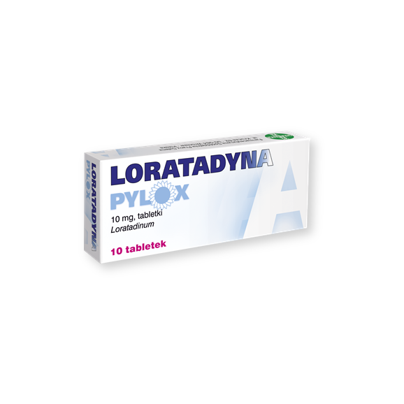 Loratadyna Pylox, 10 mg, tabletki, 10 szt. - zdjęcie produktu
