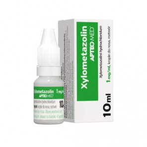 Xylometazolin APTEO MED 0,1%, krople do nosa, 10 ml - zdjęcie produktu