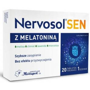Nervosol Sen z melatoniną, tabletki, 20 szt. - zdjęcie produktu