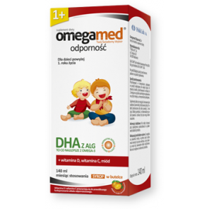 Omegamed Odporność 1+, syrop, 140 ml - zdjęcie produktu