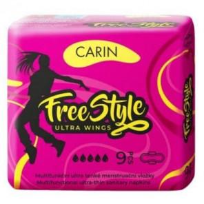 CARIN Freestyle Ultra Wings, podpaski higieniczne ze skrzydełkami, 9 szt. - zdjęcie produktu