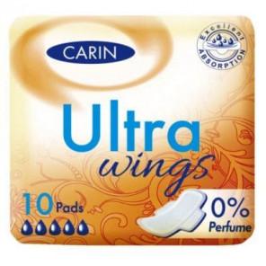 CARIN Ultra Wings, podpaski higieniczne ze skrzydełkami, 10 szt. - zdjęcie produktu