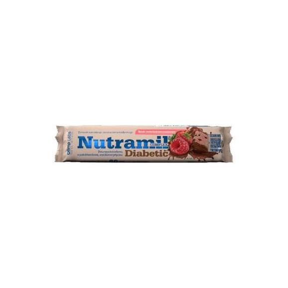 Olimp Nutramil Complex Diabetic, baton o smaku czekoladowo-malinowym, 60 g - zdjęcie produktu