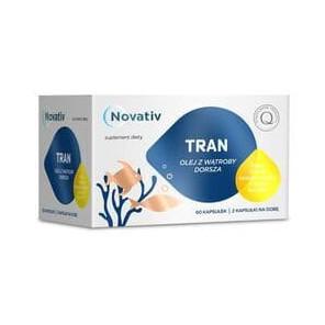 Novativ Tran, olej z wątroby dorsza, kapsułki, 60 szt. - zdjęcie produktu