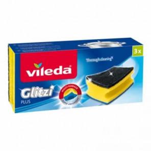 Vileda Glitzi Plus, zmywak profilowany, 3 szt. - zdjęcie produktu