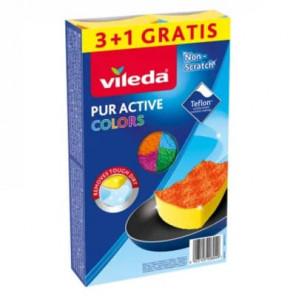 Vileda Pur Active Colors, zmywak, 4 szt. - zdjęcie produktu