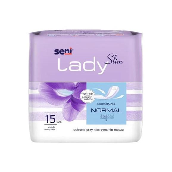 Seni Lady Slim Normal, dyskretne wkładki urologiczne dla kobiet, 15 szt. - zdjęcie produktu