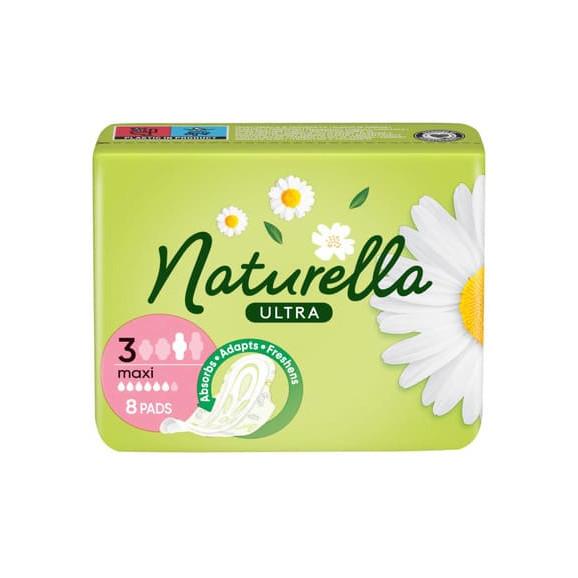 Naturella Ultra Maxi Camomile, podpaski ze skrzydełkami, 8 szt. - zdjęcie produktu