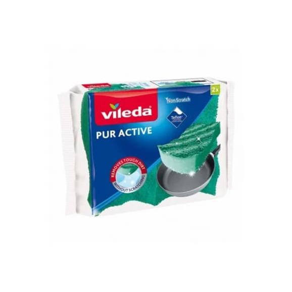 Vileda Pur Active, zmywak do czyszczenia teflonu, 2 szt. - zdjęcie produktu