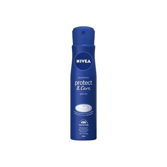 Nivea Protect & Care 48h, antyperspirant, spray, 250 ml - zdjęcie produktu