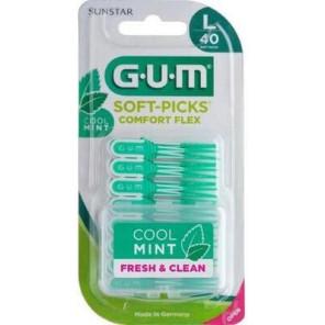 Sunstar Gum Soft-Picks Comfort Flex Cool Mint, szczoteczki międzyzębowe, L, 40 szt. - zdjęcie produktu