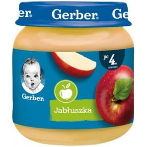 Gerber, deser, jabłuszka, po 4 miesiącu, słoiczek, 125 g - zdjęcie produktu