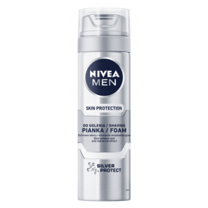 Nivea Men Skin Protection, pianka do golenia Silver Protect, 200 ml - zdjęcie produktu