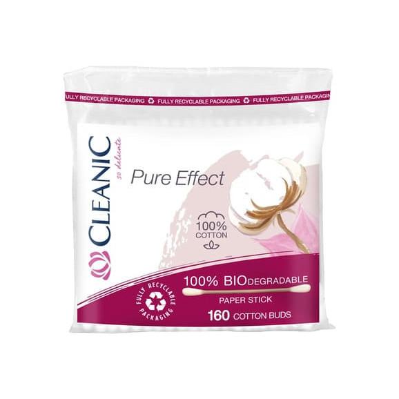 Cleanic Pure Effect, biodegradowalne patyczki higieniczne, 160 szt. - zdjęcie produktu