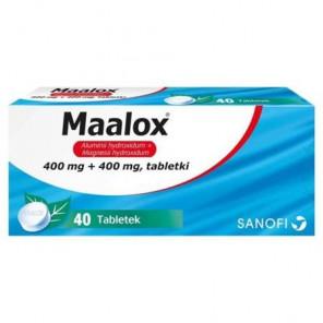 Maalox, 400 mg+400 mg, tabletki do ssania, 40 szt. - zdjęcie produktu