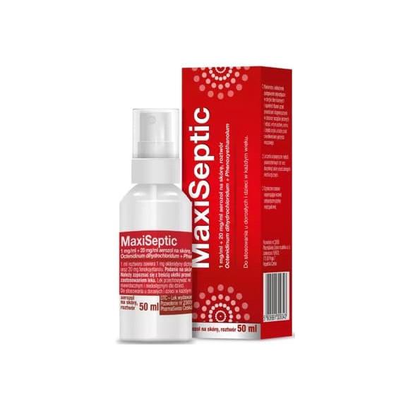 Maxiseptic, aerozol na skórę, roztwór, 50 ml Maxiseptic, aerozol na skórę, roztwór, 50 ml - zdjęcie produktu