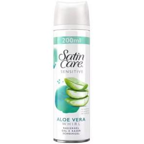 Gillette Satin Care Sensitive Aloe Vera Whirl, żel do golenia dla kobiet, 200 ml - zdjęcie produktu