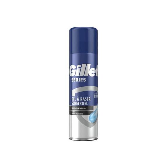 Gillette Series Cleansing Charcoal, żel do golenia, 200 ml - zdjęcie produktu