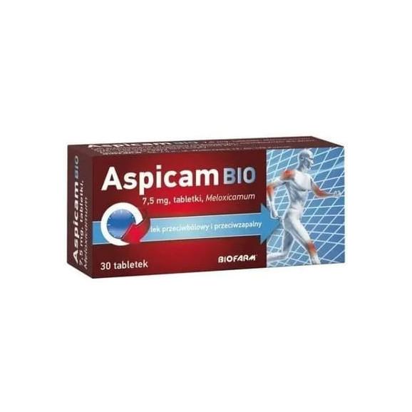 Aspicam Bio 7,5 mg, tabletki, 30 szt. - zdjęcie produktu