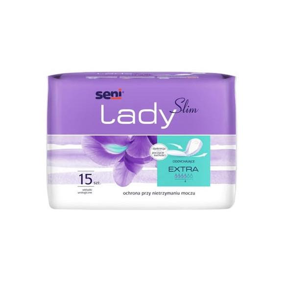 Seni Lady Slim Extra, wkładki urologiczne dla kobiet, 15 szt. - zdjęcie produktu