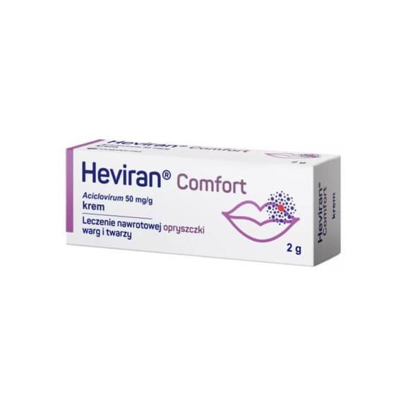 Heviran Comfort 50 mg/g, krem, 2 g - zdjęcie produktu