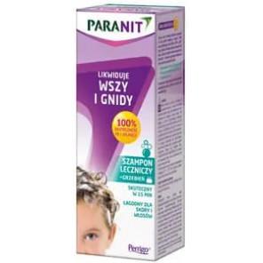 Paranit, szampon leczniczy likwidujący wszy i gnidy + grzebień, 200 ml - zdjęcie produktu