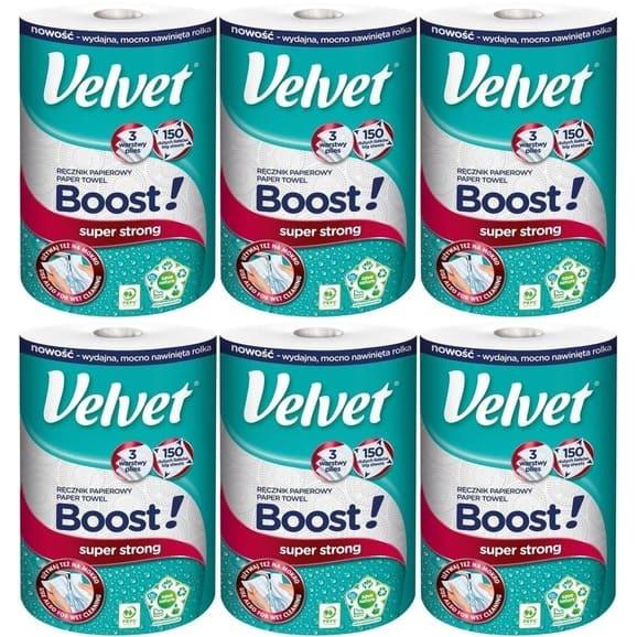 Velvet Boost, ręcznik papierowy, zestaw 6 szt. - zdjęcie produktu