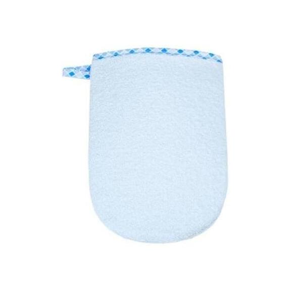Bocioland, rękawica myjka frotte, niebieska, 1 szt. Bocioland, rękawica myjka frotte, niebieska, 1 szt. - zdjęcie produktu