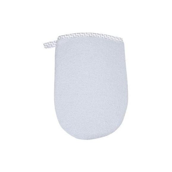 Bocioland, rękawica myjka frotte, szara, 1 szt. - zdjęcie produktu