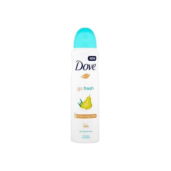 Dove Go Fresh Pear & Aloe Vera Scent, dezodorant w sprayu, 150 ml Dove Go Fresh Pear & Aloe Vera Scent, dezodorant w sprayu, 150 ml - zdjęcie produktu