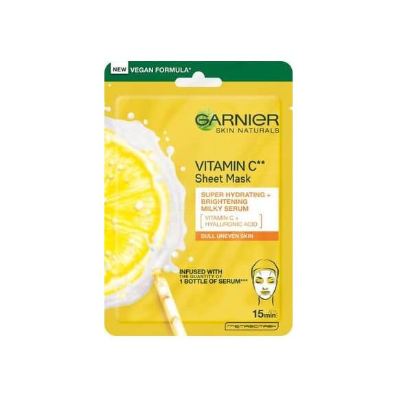 Garnier Skin Naturals Vitamin C, maska na tkaninie intensywnie nawilżająca, 28 g - zdjęcie produktu