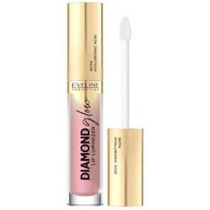 Eveline Cosmetics Diamond Glow Lip Luminizer, błyszczyk do ust z kwasem hialuronowym, 08 Honey Glam, 4,5 ml - zdjęcie produktu