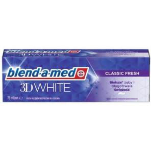 Blend-a-Med 3D White Classic Fresh, pasta do zębów, 75 ml - zdjęcie produktu