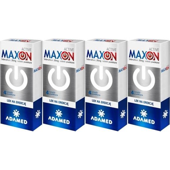 4x Maxon Active, 25 mg, tabletki powlekane, 4 szt. - zdjęcie produktu