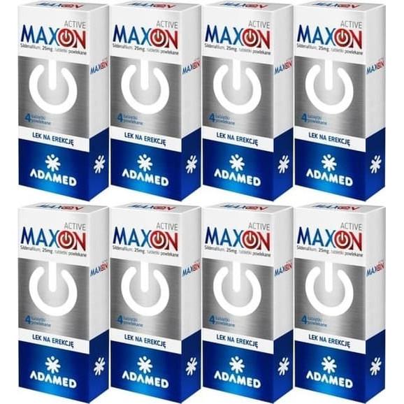 8x Maxon Active, 25 mg, tabletki powlekane, 4 szt. - zdjęcie produktu