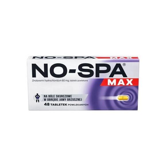 No-Spa Max 80 mg, tabletki, 48 szt. - zdjęcie produktu