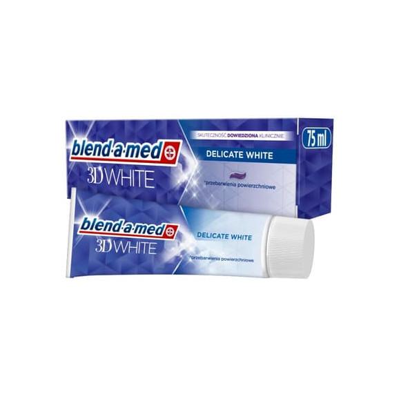 Blend-a-Med 3D White Delicate White, pasta do zębów, 75 ml Blend-a-Med 3D White Delicate White, pasta do zębów, 75 ml - zdjęcie produktu