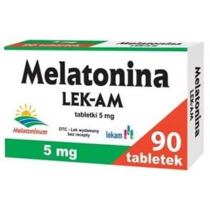 Melatonina Lek-Am 5 mg, tabletki, 90 szt. - zdjęcie produktu