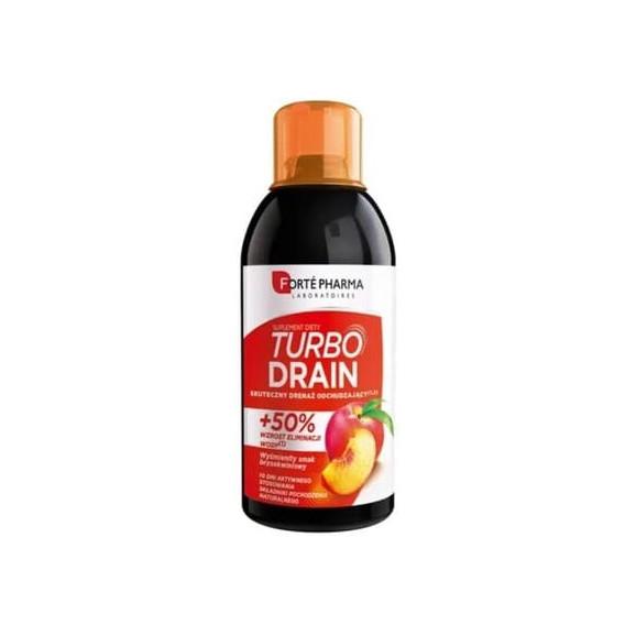 TurboDrain, smak brzoskwiniowy, płyn, 500 ml - zdjęcie produktu