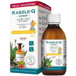 Dr. Weiss Kaszle-Q, syrop ziołowy dla dzieci na kaszel i odporność, 150 ml - zdjęcie produktu